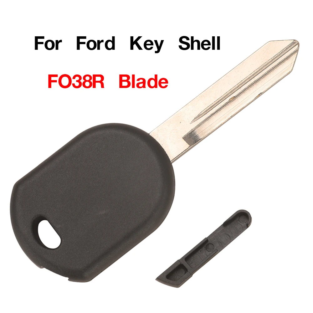 Jingyuqin Transponder Key Shell Car Key Blanks Case Per Ford C-Max F350 Escape Fiesta F150 Mustang Fo38R Blank Key Blade