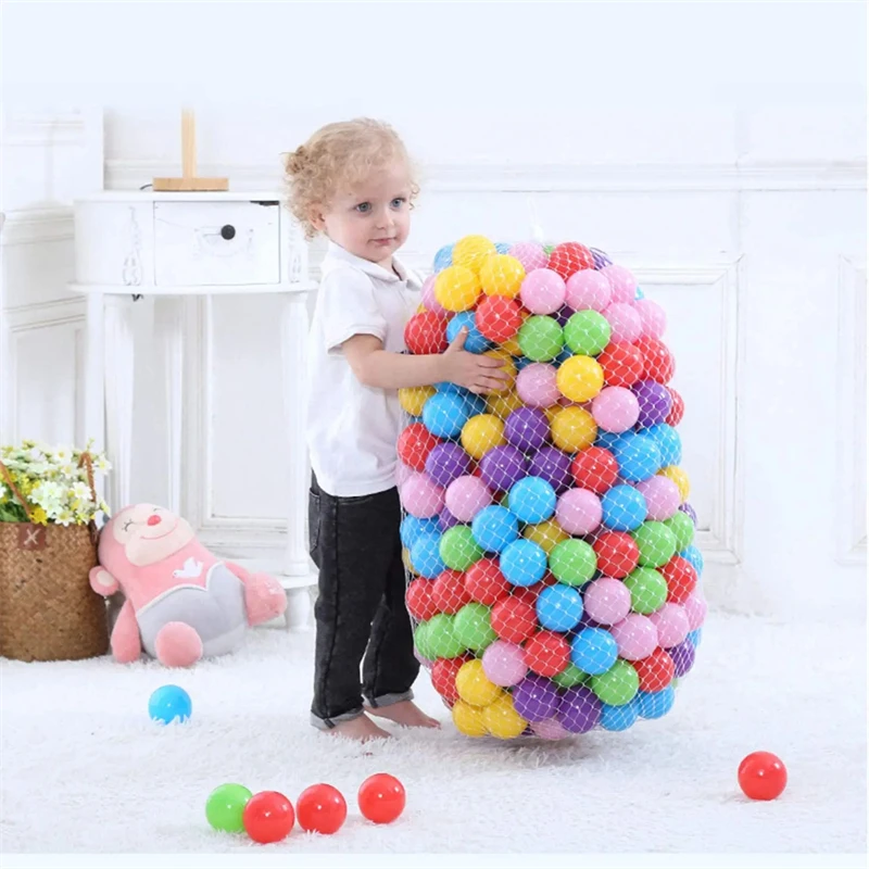 50Pcs Baby Plastic Ball Pit Balls Giocattoli Per Bambini Giochi All'Aperto Per Interni Piscina D'Acqua Ocean Wave Balls Giocattoli Sportivi Per Bambin
