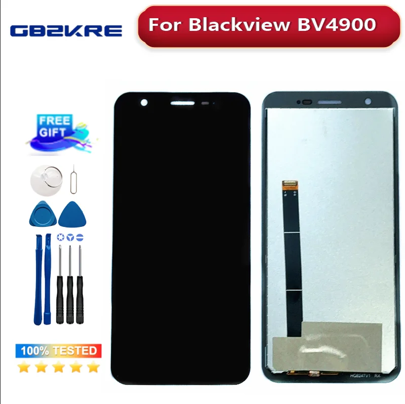 Nuovo Originale Per Blackview Bv4900 Bv5100 Pro Bv4900Pro Lcd E Touch Screen Digitizer Display Modulo Schermo Accessori Assemblaggio
