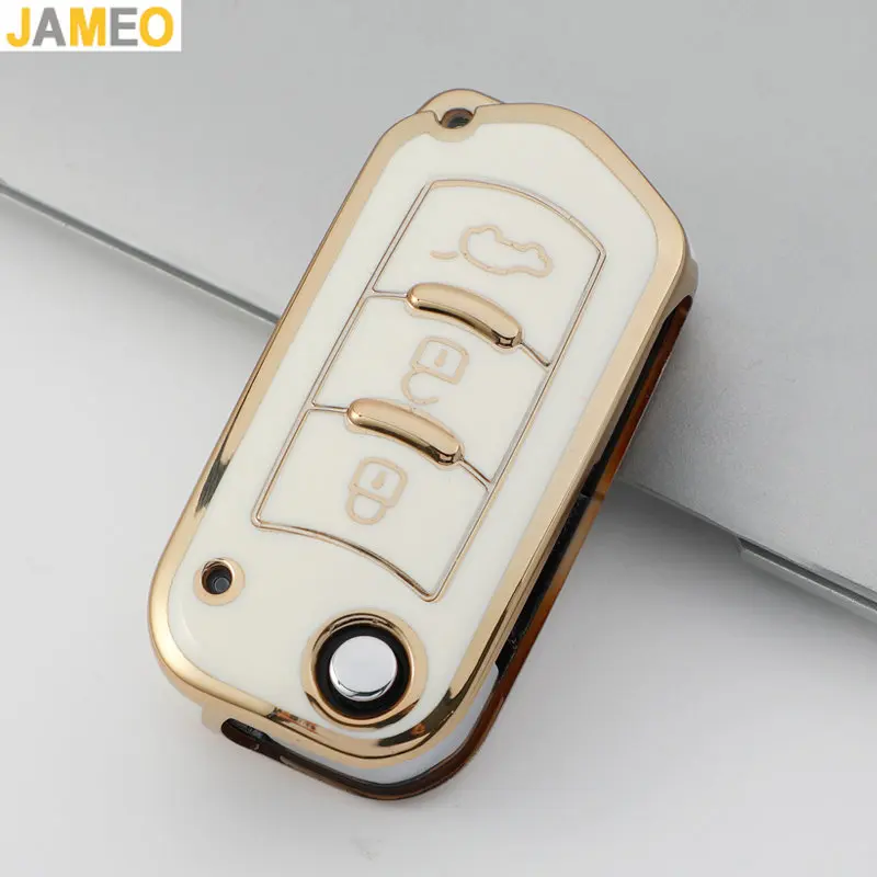 Nuovo Tpu Car Flip Remote Key Case Cover Per Gac Trumpchi Gs3 Gs5 Gs6 Key Protect Shell Holder Fob Portachiavi