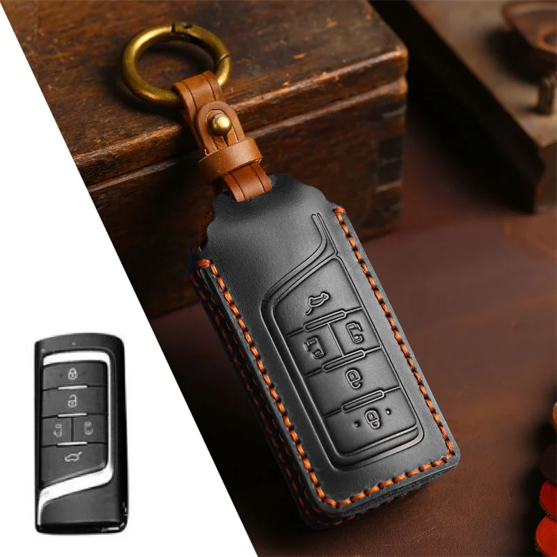 1Pc Car Remote Key Case Cover Per Gac Trumpchi Gs7 Gs8 Gm8 Gs5 Ga6 Gm6 Key Protect Holder Fob Portachiavi Accessori Car-Styling