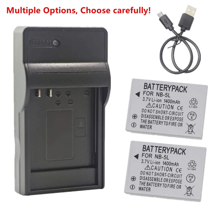 Nb-5L Batteria O Caricabatterie Nb5L Per Canon Digital 900Is 1000 Ixus 90Is 900Ti 950Is 960Is 970Is 980Is 990Is 800Is 850Is 860Is 870Is