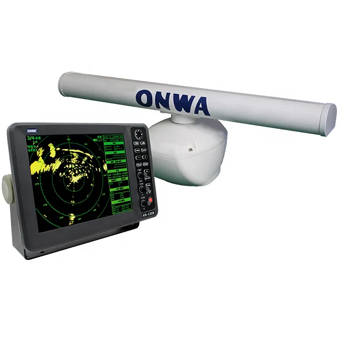 Kr-1238 12 Pollici 36 Nm Radar Marino Funzione Arpa Antenna Radome/Kr-1268 64Nm Radar Marino Display Ais Con Scanner Open Array