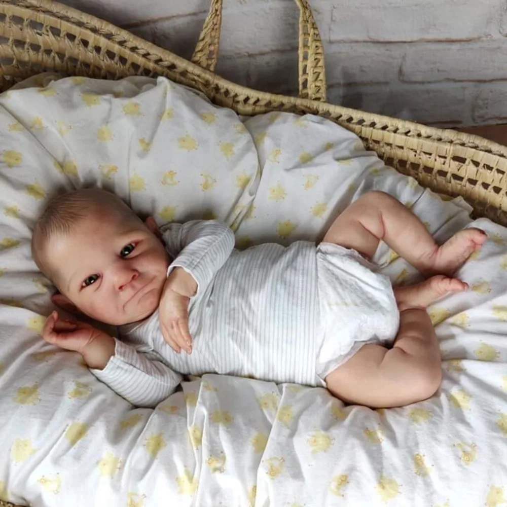 Npk 49Cm Bebe Reborn Doll Soft Cuddly Body Bambole Appena Nate Dall'Aspetto Reale Fatte A Mano Realistiche Boneca Bebe Dolls Regali Giocattolo