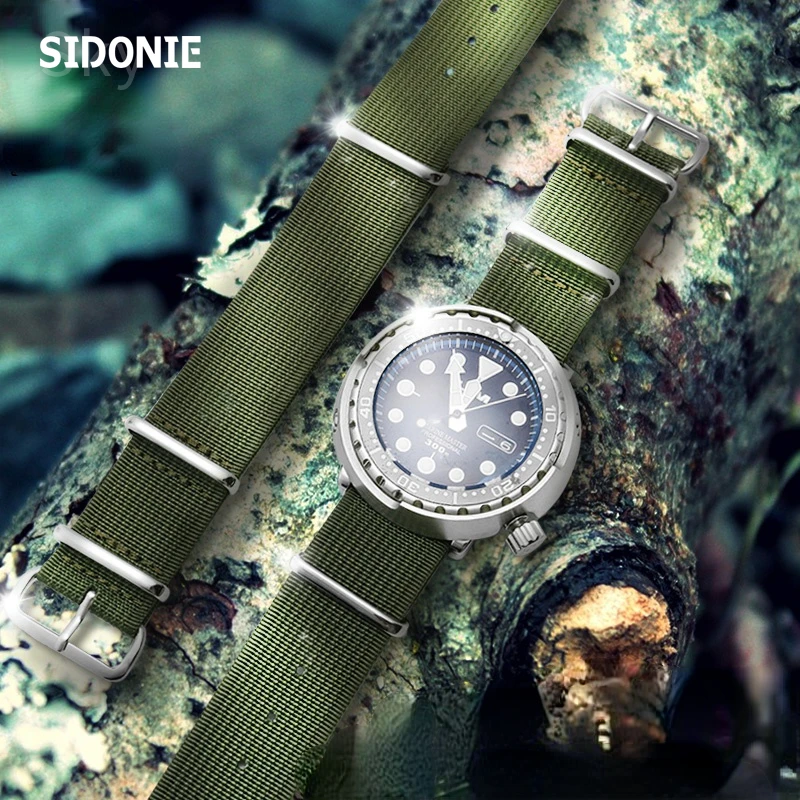 Cinturino In Nylon Con Crittografia Da Uomo Per Rolex Omega Tudor Seiko Canvas Watch Bracciale 20Mm 22Mm
