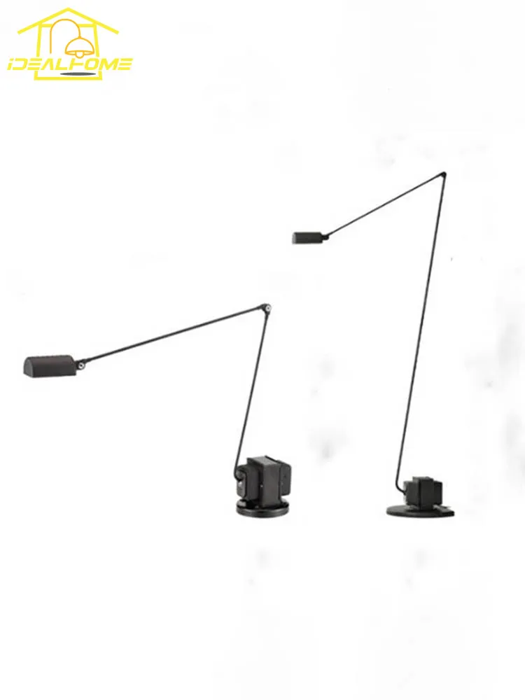 Design Italiano Lumina Lampada Da Terra Con Motore Dimmerabile Braccio Oscillante Luci Di Supporto Regolabili Soggiorno/Camera Modello Divani Studio L