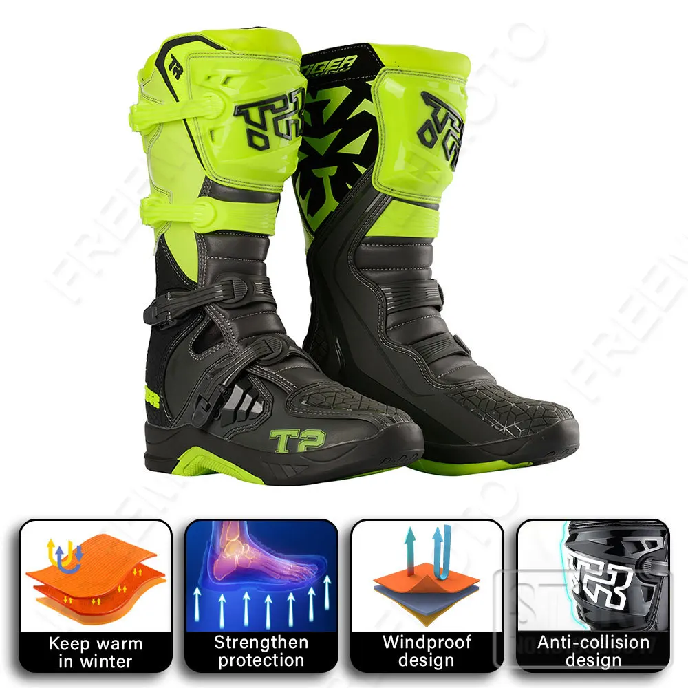 Fashion Motocross Boots Enduro Boot Professional Racing Motocross Off-Road Bottas Scarpe Da Motoscafo Stivali Da Moto Da Corsa