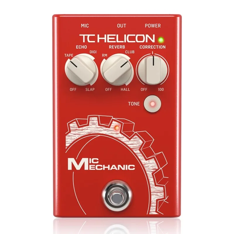 Tc Helicon Mic Mechanic 2 Vocal Reverb Effector Altoparlante Anteriore Eq Compression Single Block