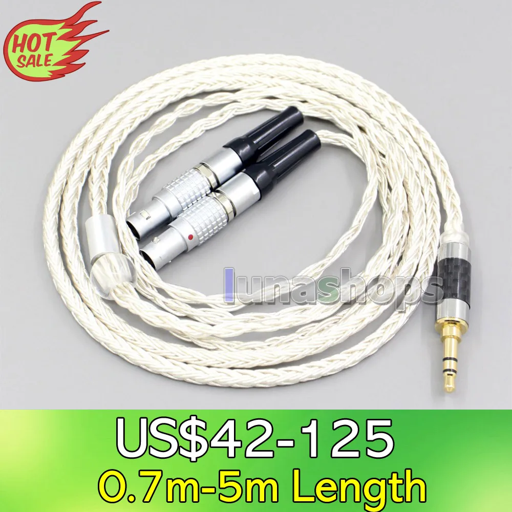 Ln007232 Cavo Auricolare Placcato Argento Occ A 16 Core Per Cuffie Circumaural Fidelity Focal Utopia