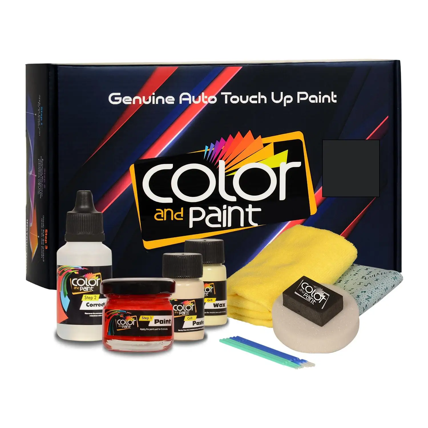 Colore E Vernice Compatibili Con Aston Martin Automotive Touch Up Paint - Black Bear Met - Ast5135H - Basic Care