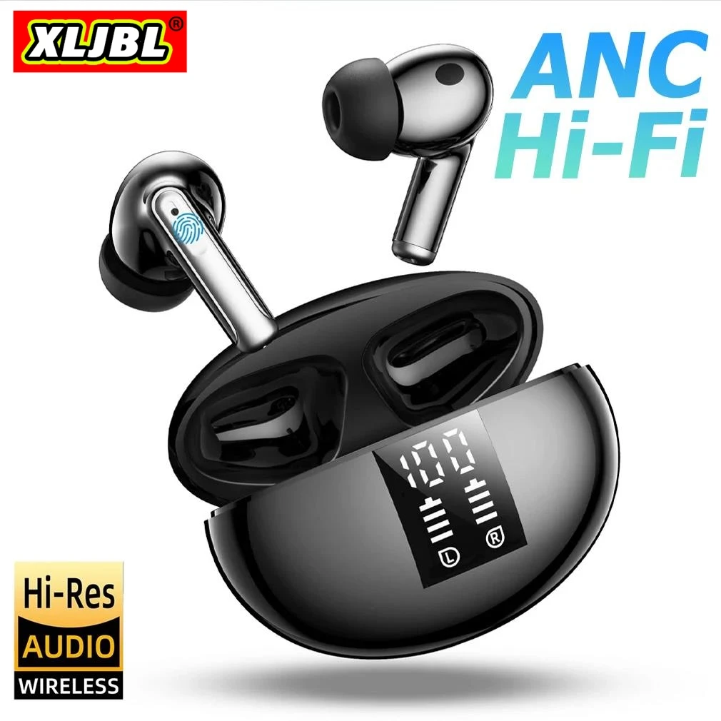 Xljbl Buds Air 5 Pro Pods Tws Auricolare Active Noise Cancelling Cuffie True Wireless Dual Driver Cuffie Audio Anc Hi-Res