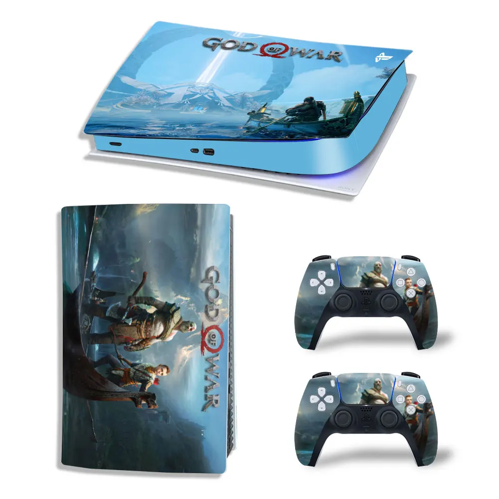 Per Ps5 Digital Skin God Of War: Adesivo In Vinile Ragnarok Decalcomania Cover Console Controller Adesivo Protettivo Antipolvere