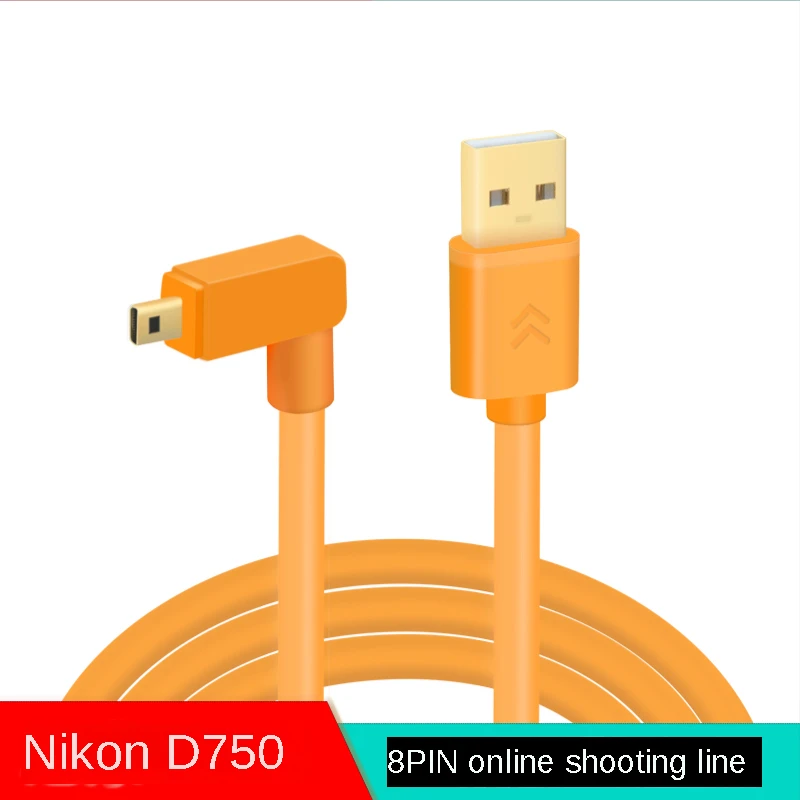 Linea Di Tiro Online Usb Mini Linea Dati A 8Pin Per Nikon D750 Df D5300 7100 D5200 Fotocamera Alla Linea Dati Del Computer D3200 D5500 Gomito