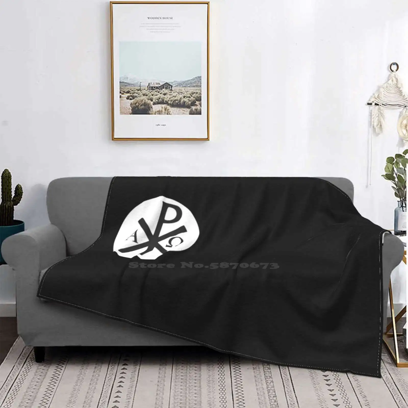 Chi Rho Alpha E Christian Xp Sign Coperta Soft Warm Travel Coperta Portatile Muwum Chi Rho Chrismon Sigla Windows Xp