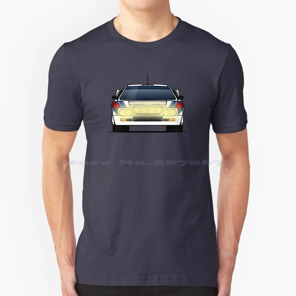 037 Rally T Shirt 100% Cotone Tee Lancia 037 Rally Classic Wrc Classic Rally Leggenda