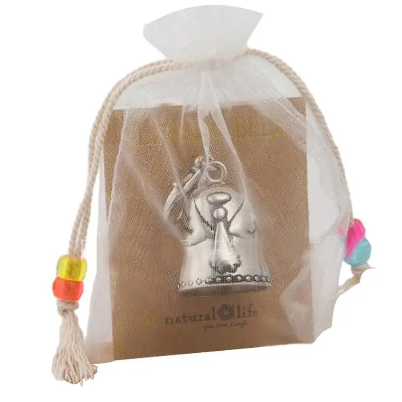 Blessing Bell For Car Car Ornaments Friendship Tiny Silver Bell Creative Angel Blessing Bell Squisito Good Luck Bell Ornament