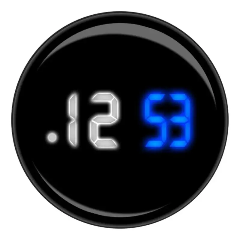 Tiny Digital Clock Creative Waterproof Stick On Dashboard Clock Wall Ricaricabile Time Temperature Orologio Digitale Accessori Per Auto