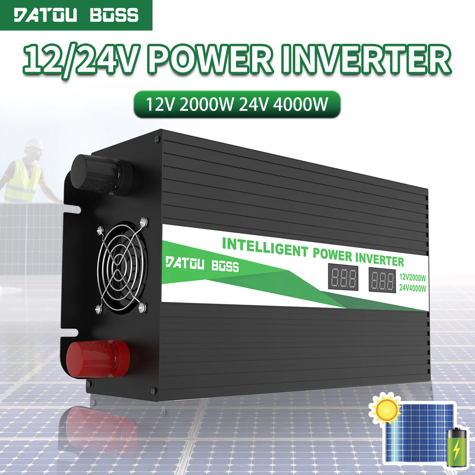 Datouboss Power Inverter Car Dual Voltage 12V 24V A 220V 230V Inverter Potenza Di Picco 4000W Inverter Sensore Di Tensione Automatico