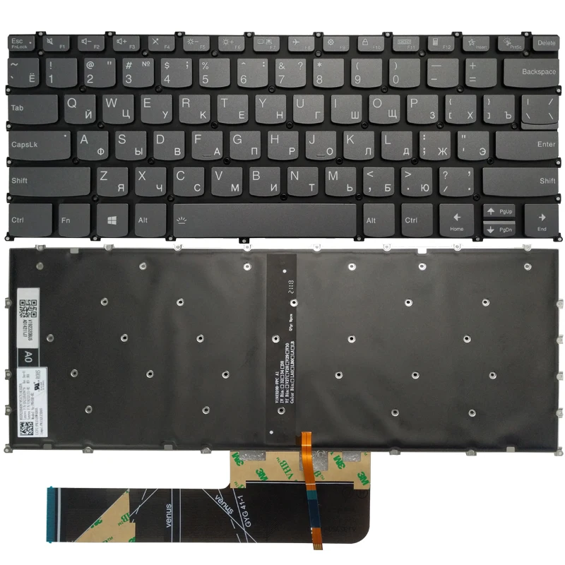 Tastiera Per Laptop Russa Ru Per Lenovo Yoga 13C 14C 13S 14S 2021 Yoga Slim 7 Pro-14Itl5 14 Arh5 14 Ach5 14 Ihu5 7-14Itl5 7-14Are05