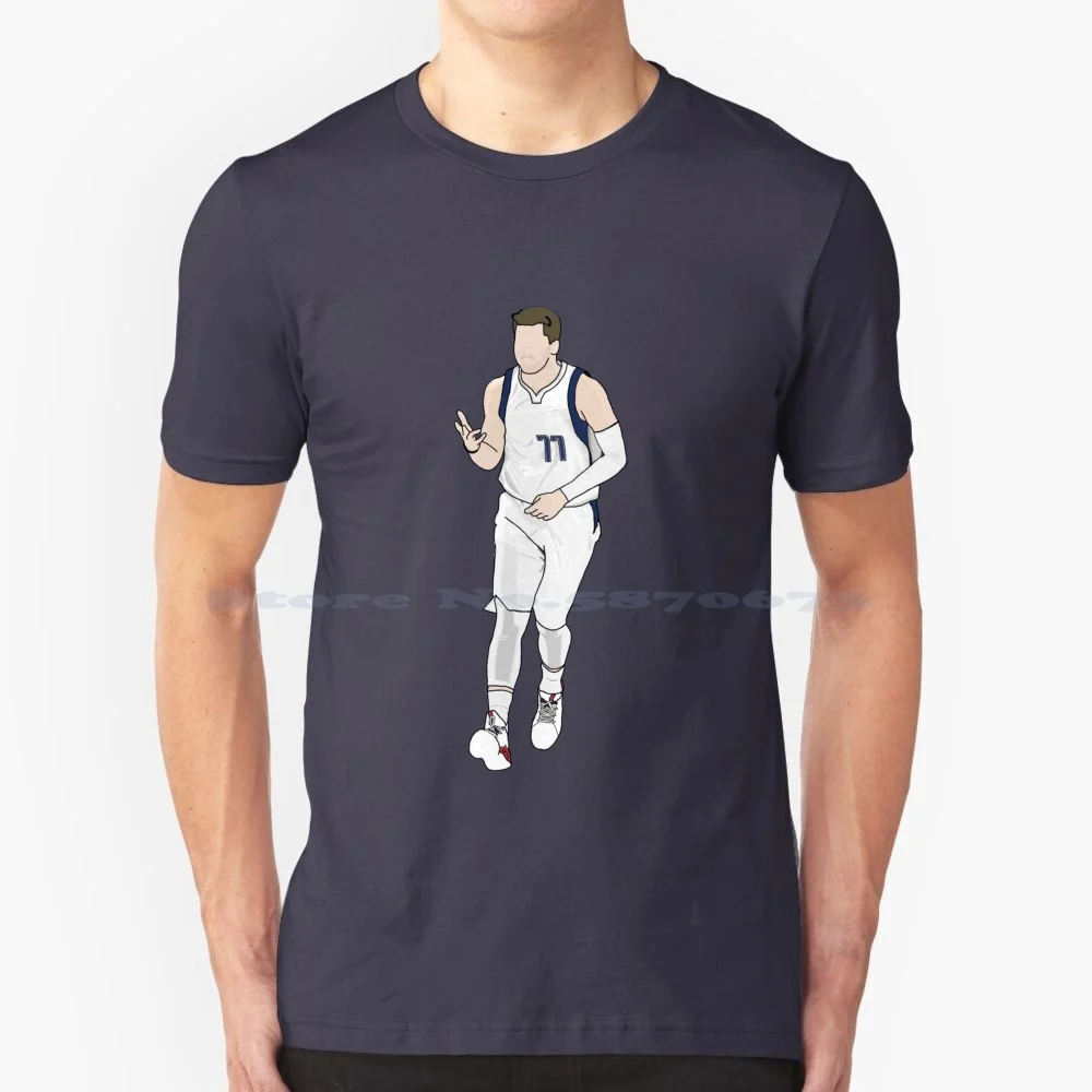 Casio Doncic-La Maglietta Wonder Boy 100% Cotone Tee Ota Doncic Basket Mavs Dirk Nowitzki James Tree Young Triple Double