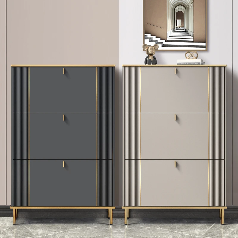Scarpiera Verticale Stretta Moderna Nordica Salvaspazio Scarpiera Organizzatore Di Lusso Meuble A Chaussures Mobili Soggiorno