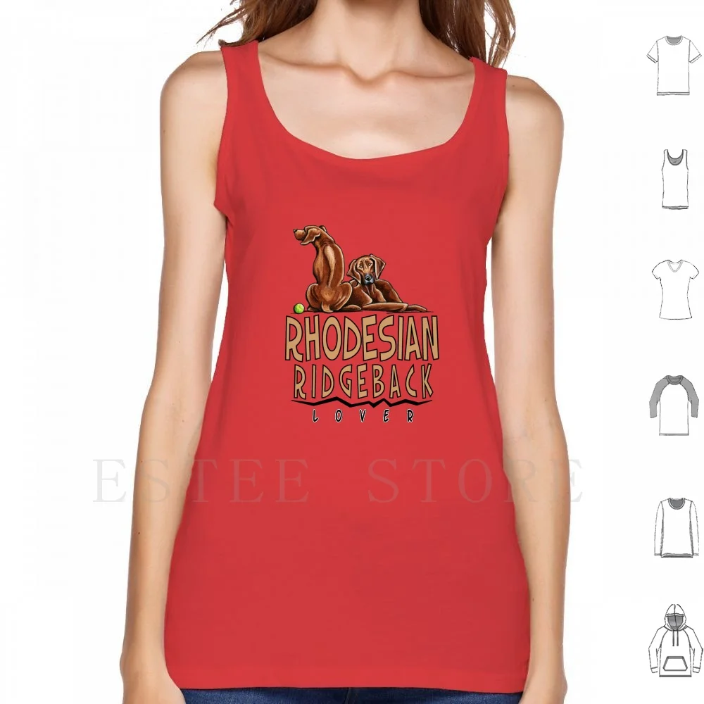 Rhodesian Ridgeback Lover Canotte Gilet Cotone Rhodesian Ridgeback Rosso Rhodesian Ridgeback Lover Cani Rhodesian Ridgeback Art