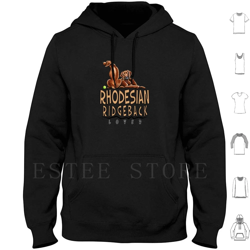 Rhodesian Ridgeback Lover Felpa Con Cappuccio Manica Lunga Rhodesian Ridgeback Red Rhodesian Ridgeback Lover Dogs Rhodesian Ridgeback Art