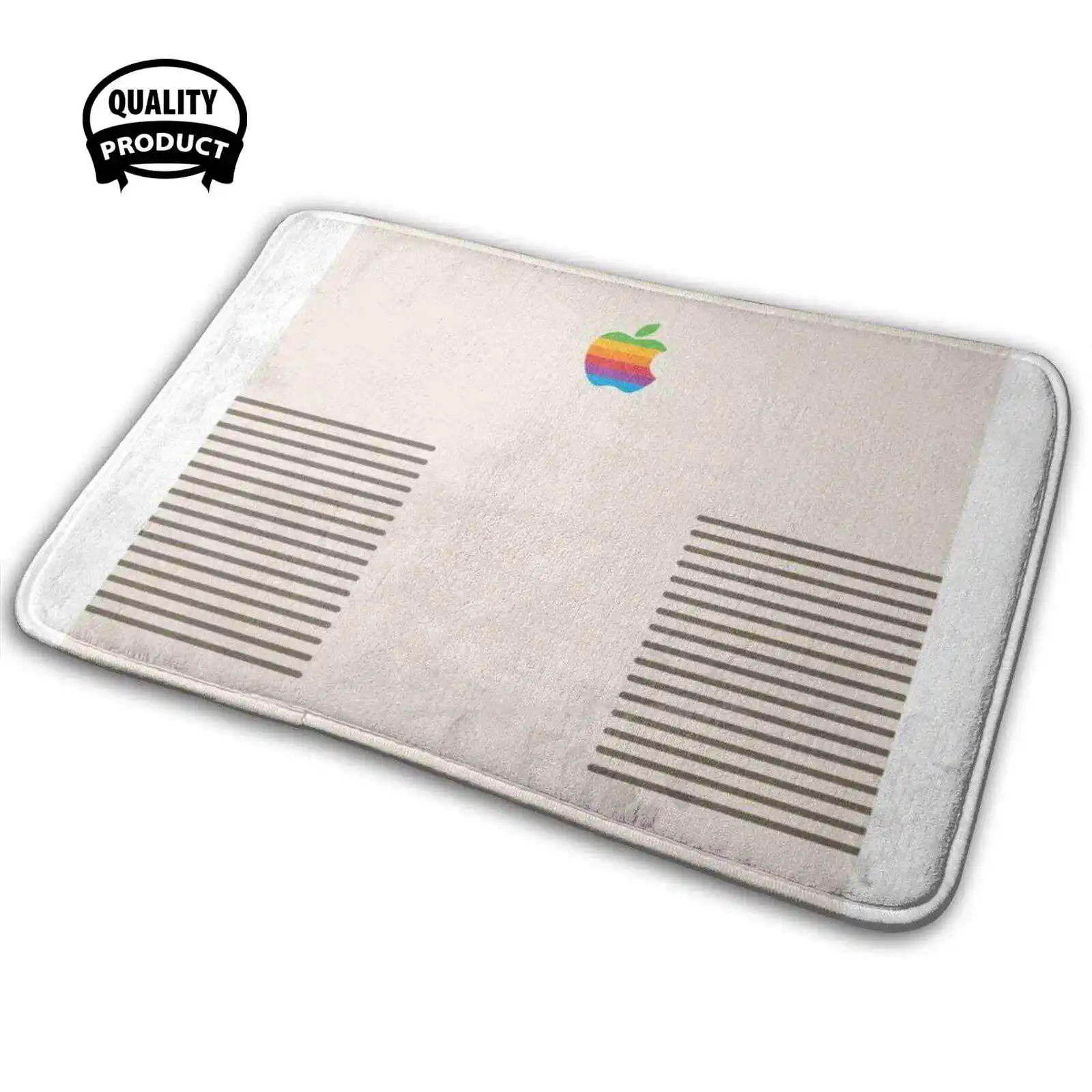 Vendita Calda-Old Logo Soft House Family Tappetino Antiscivolo Tappeto Tappeto Logo Old Retro Vintage Computer 80 Funny Cool Macintosh Old