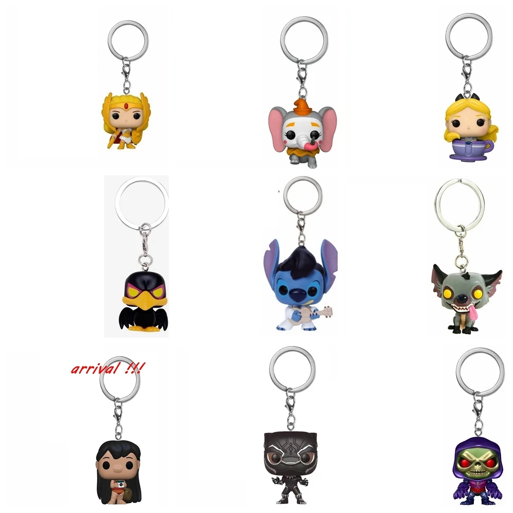 Disney Portachiavi Doppimo Clown Alice Stitch Diablo Ed The Joker Gamer Masters She-Ra Terror Claws Skeletor Pocket Portachiavi Toy