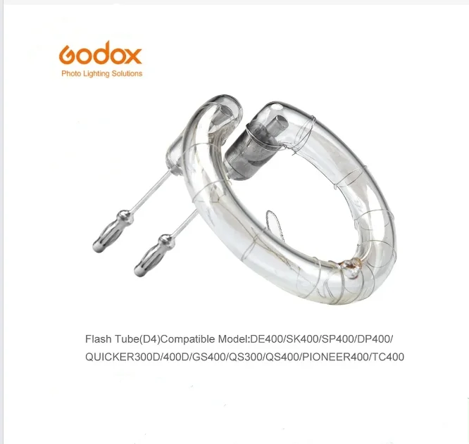 Godox 400Ws Tubo Anello Di Ricambio Flash Compatibile Per Godox De400 Tc400 Sk400 Dp400 Gs400 Qs300 Qs400 Pioneer 300D/400D Più Veloce 400