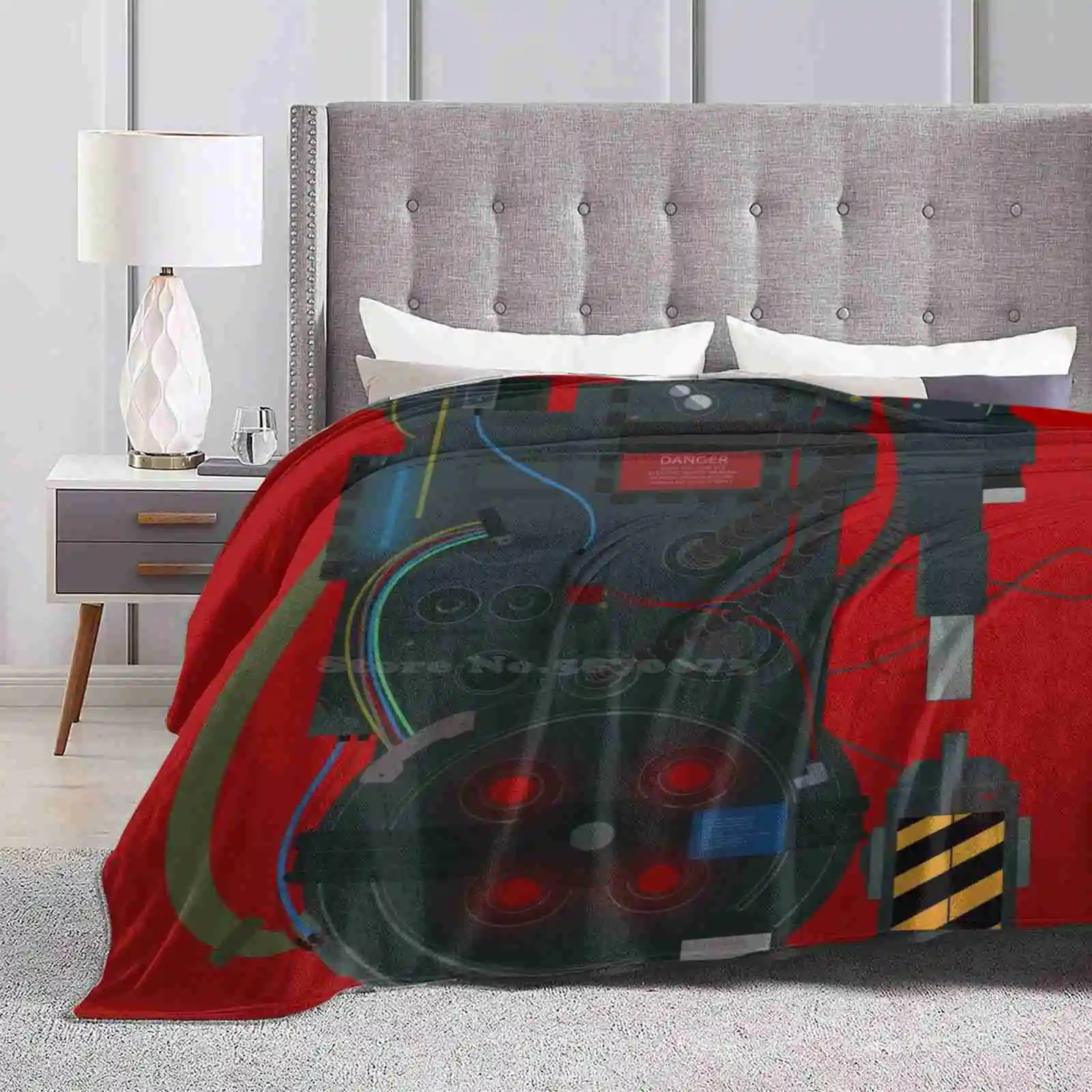 Ghostbusters Proton Pack Vendita Calda Stampa Alta Qiality Warm Flanella Coperta Fanart Film Ghostbusters Proton Pack Bill Murray