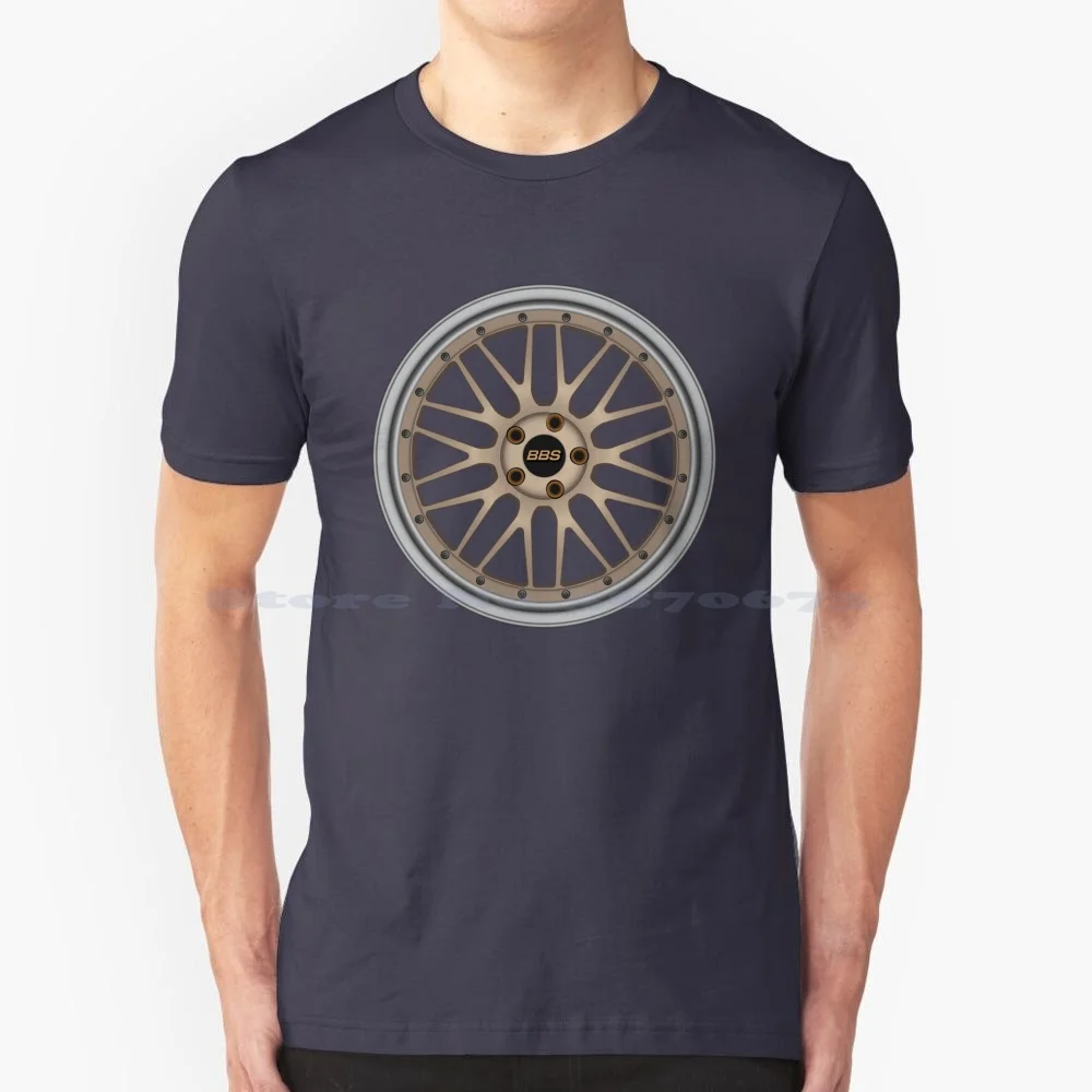 Bbs Lm T Shirt 100% Cotone Tee Bbs Lm Wheel Rim Tuning Drift Racing Racecar