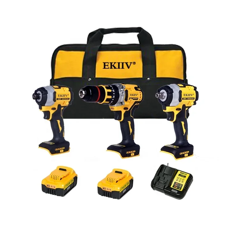Miglior 18V 21V Dewa 20-V Max 2.0Ah 4.0Ah 5.0A Batteria Al Litio Sostituibile Set Di 3 Strumenti Milwaukees Kit Combo Cordless
