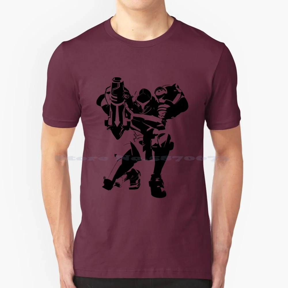 Space Bounty Hunter Returns T Shirt 100% Cotone Tee Metroid Ridley Samus Returns Phazon Varia Sr388 3Ds