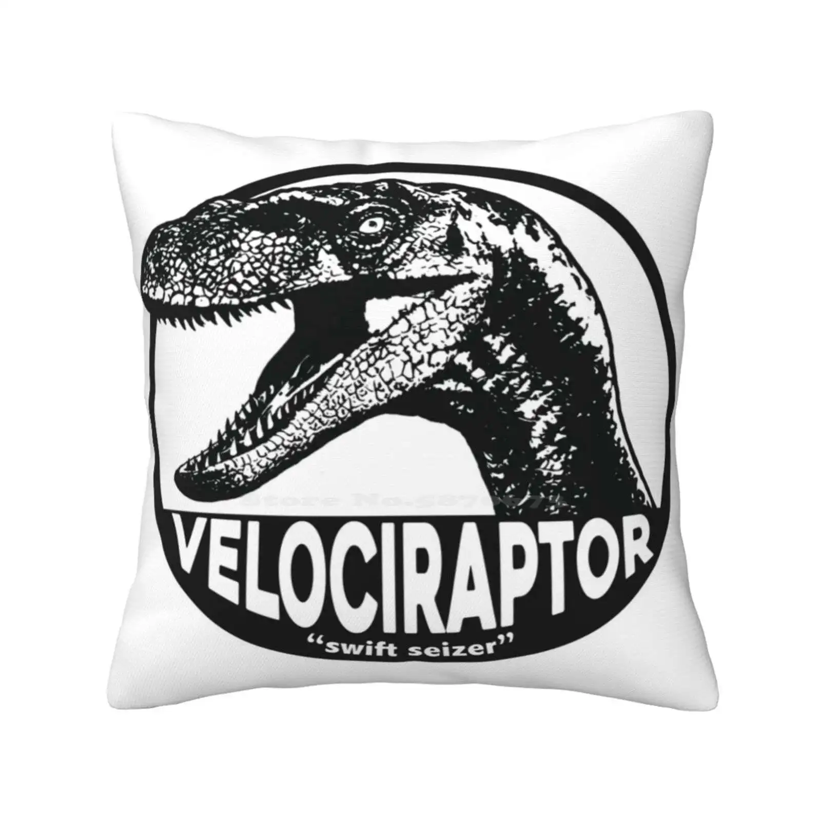 Velociraptor ( ) Fodera Per Cuscino Hug Federa Velociraptor Blue Dinosaurs Mondo Presorico