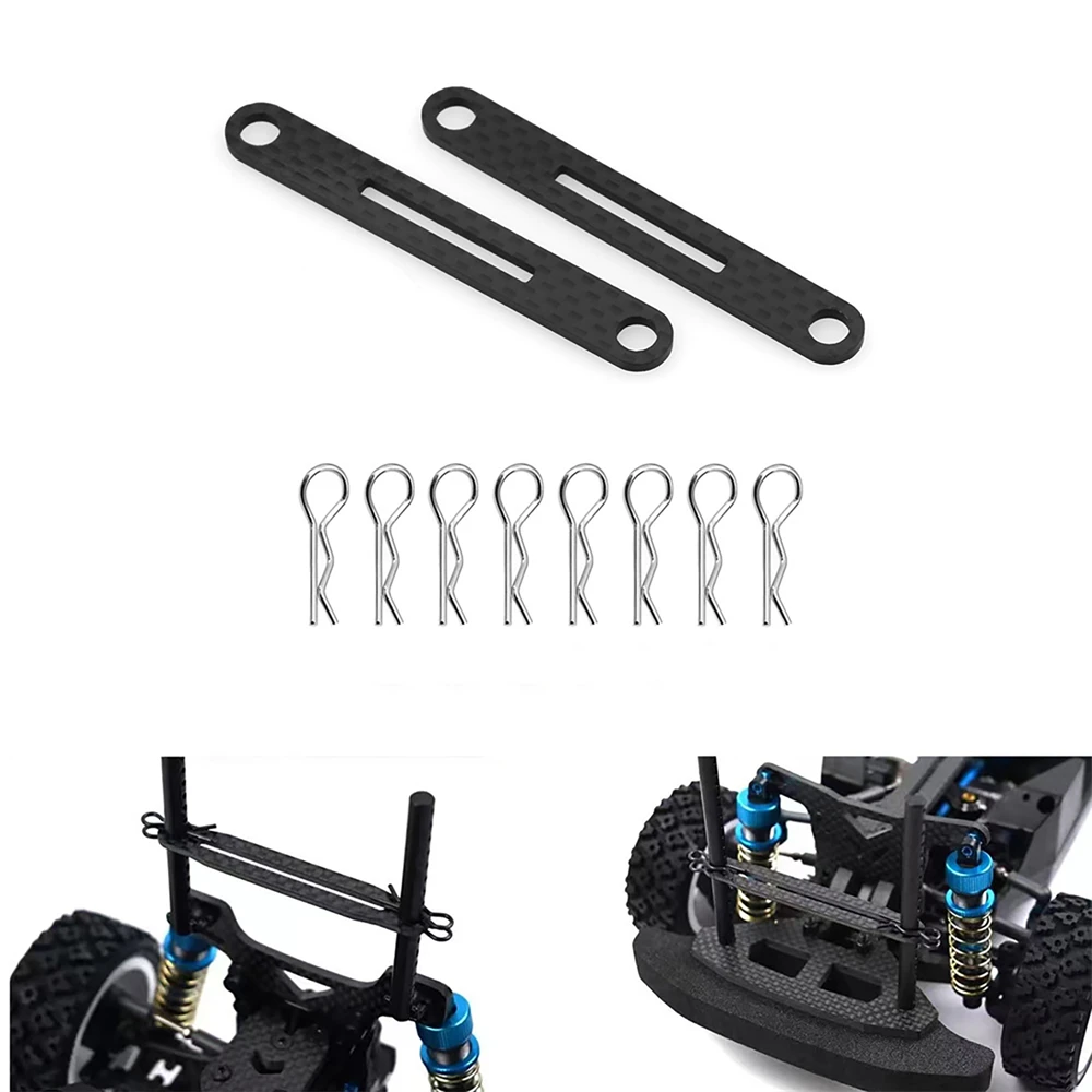 Per Tamiya Xv01 Tt02 Xv02 Rc Car Rear Body Mount Crossmember Set Black Carbon Fiber Rc Car Upgrade Parts Accessori