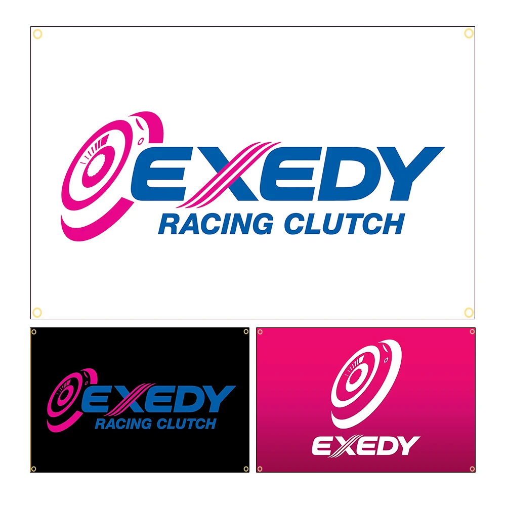 90X150Cm Exedy Clutch Flag Moto Racing Car Man Camera Da Letto Decorazione D'Interni Banner Arazzo