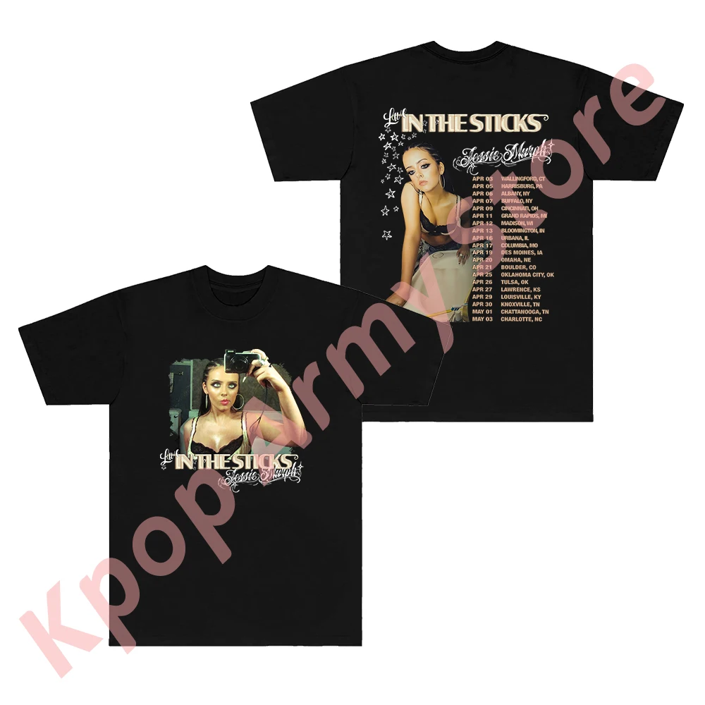 Jessie Murph The Sticks Tour T-Shirt Nuovo Logo Merch Tee Unisex Moda Casual Girocollo Manica Corta