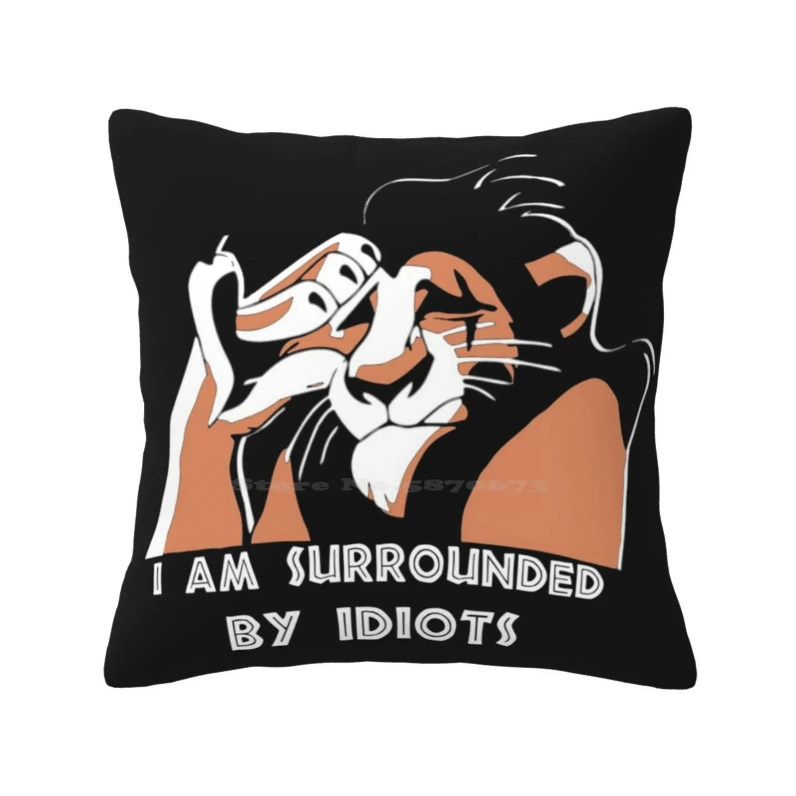 Sono Circondato Da Crybs Fashion Sofa Throw Pillow Cover Federa Lion King Savana Simba Scar Nala Timon Pumbaa Sunset