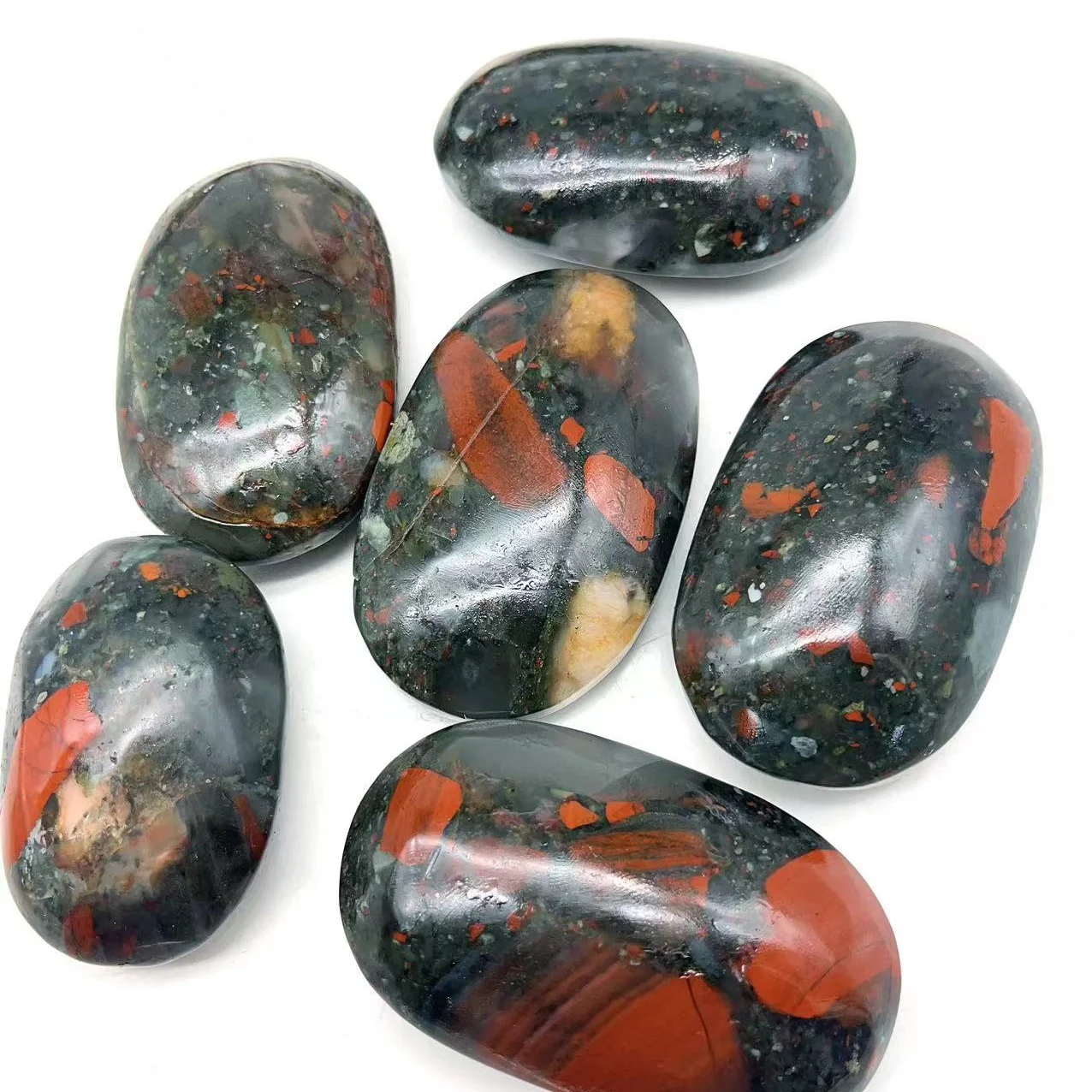 1Kg Natural Africa Blood Palm Stone Blood Stone Palm Decoration Per Giftt Decoration For Gift