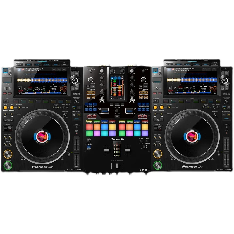 Newly Pioneers Dj Set Cdj-3000 Disc Player Controller + Djm-S11 Mix Console Bundle Deal Scratch Disc Scrub Set