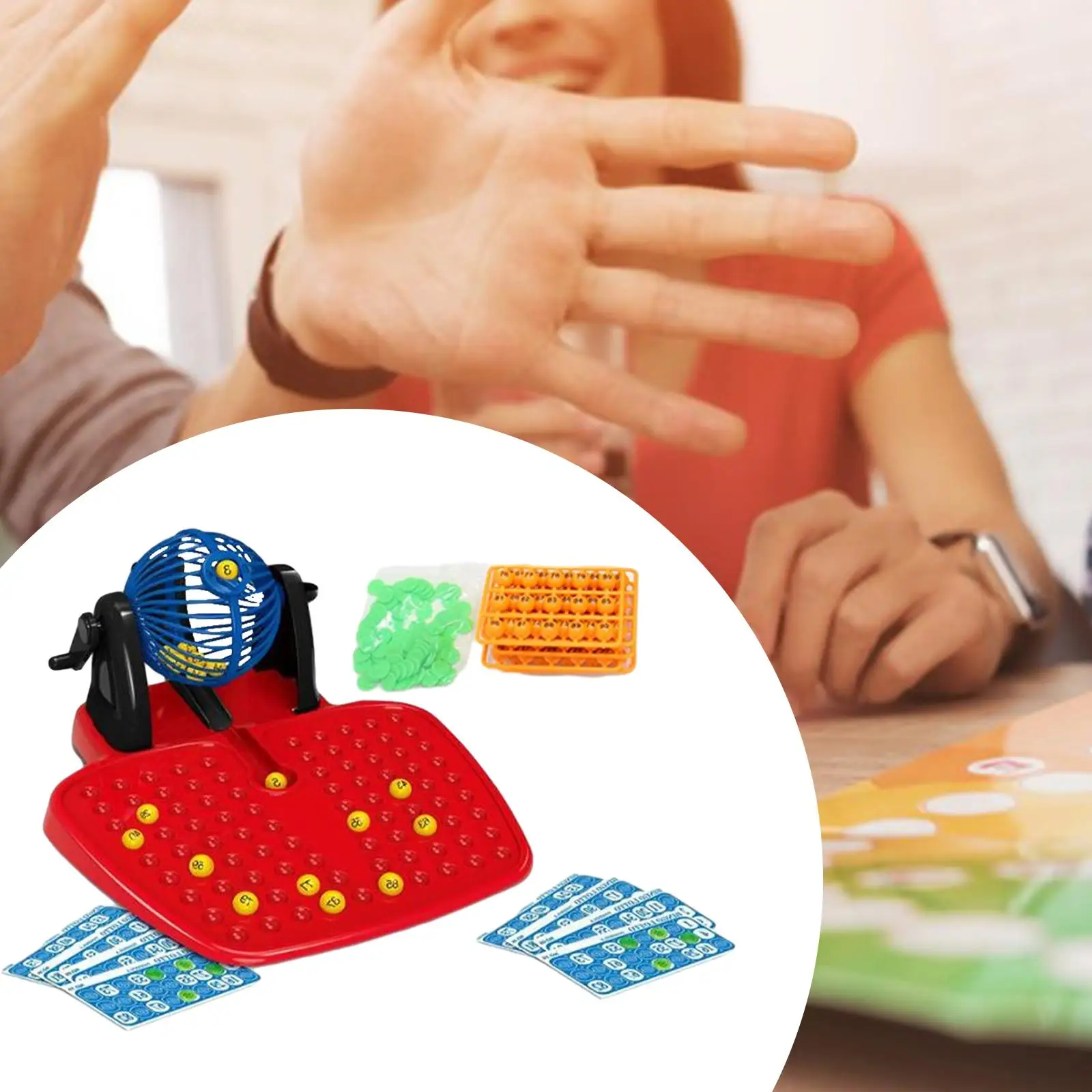 Bingo Lotto Gioco Fortunato Numero Classico Genitore Bambino Giochi Lucky Ball Machine Bingo Set Per La Festa Di Casa Compleanno Bambini Famiglia