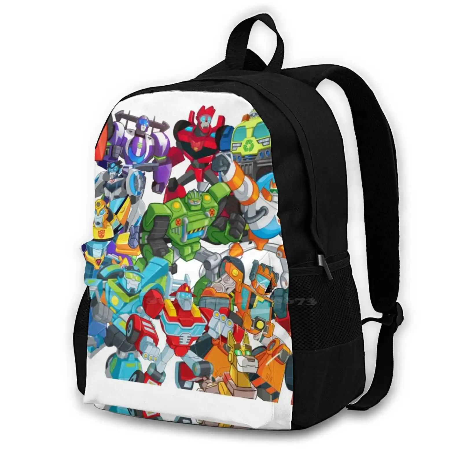 Rescue Bots Full Team Fashion Travel Laptop School Zaino Bag Rescue Bots Robot Cartoon Child Full Team