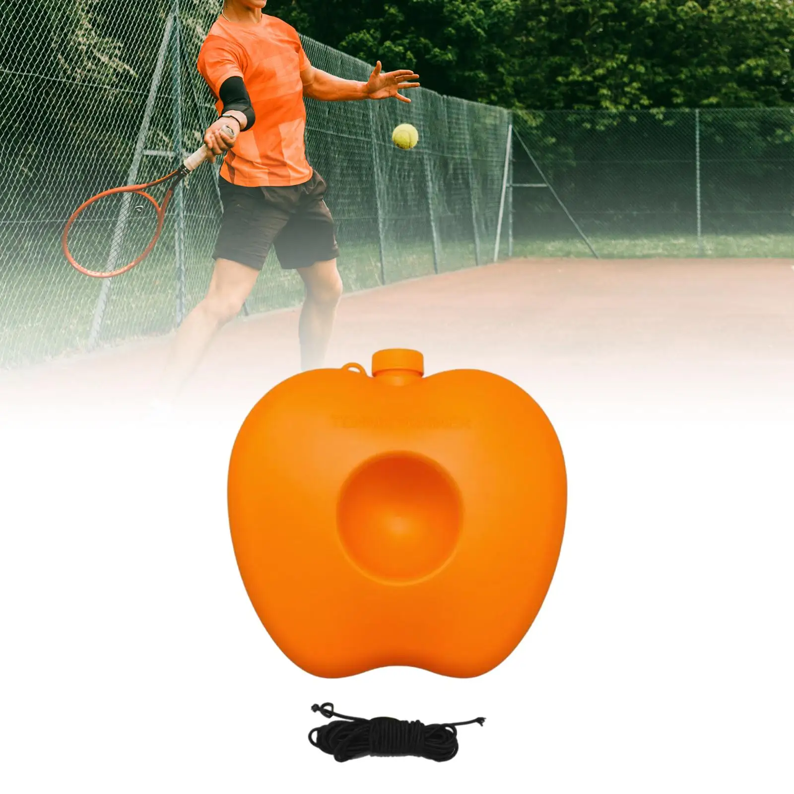 Allenatore Di Palline Da Tennis Singolo Portatile Per Battiscopa Da Tennis Per Esercizi Individuali