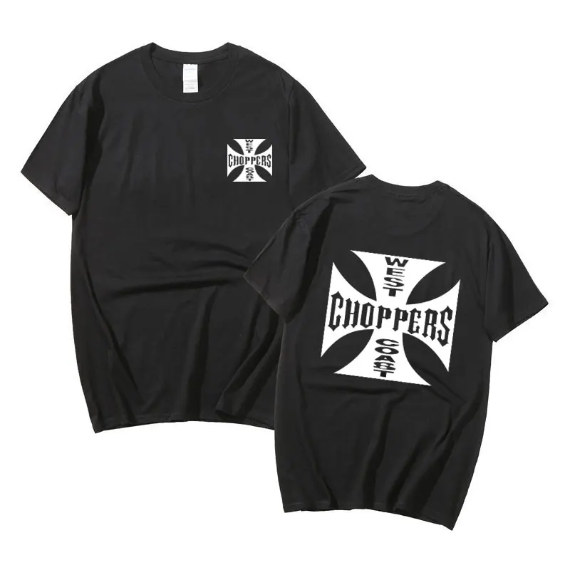 West Coast Choppers Print Fashion T Shirt Uomo Donna Summer Streetwear O-Collo Casual Manica Corta Tshirt Unisex