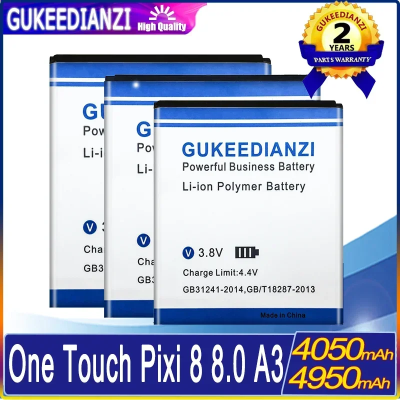Batteria 4050/4950Mah Tlp032Cc Tlp038C7 Per Alcatel One Touch Pixi8 3G 9005X Ot-9005X/Pop8 P320A/A3 Xl 9008 9008X 9008D Tlp030Jc