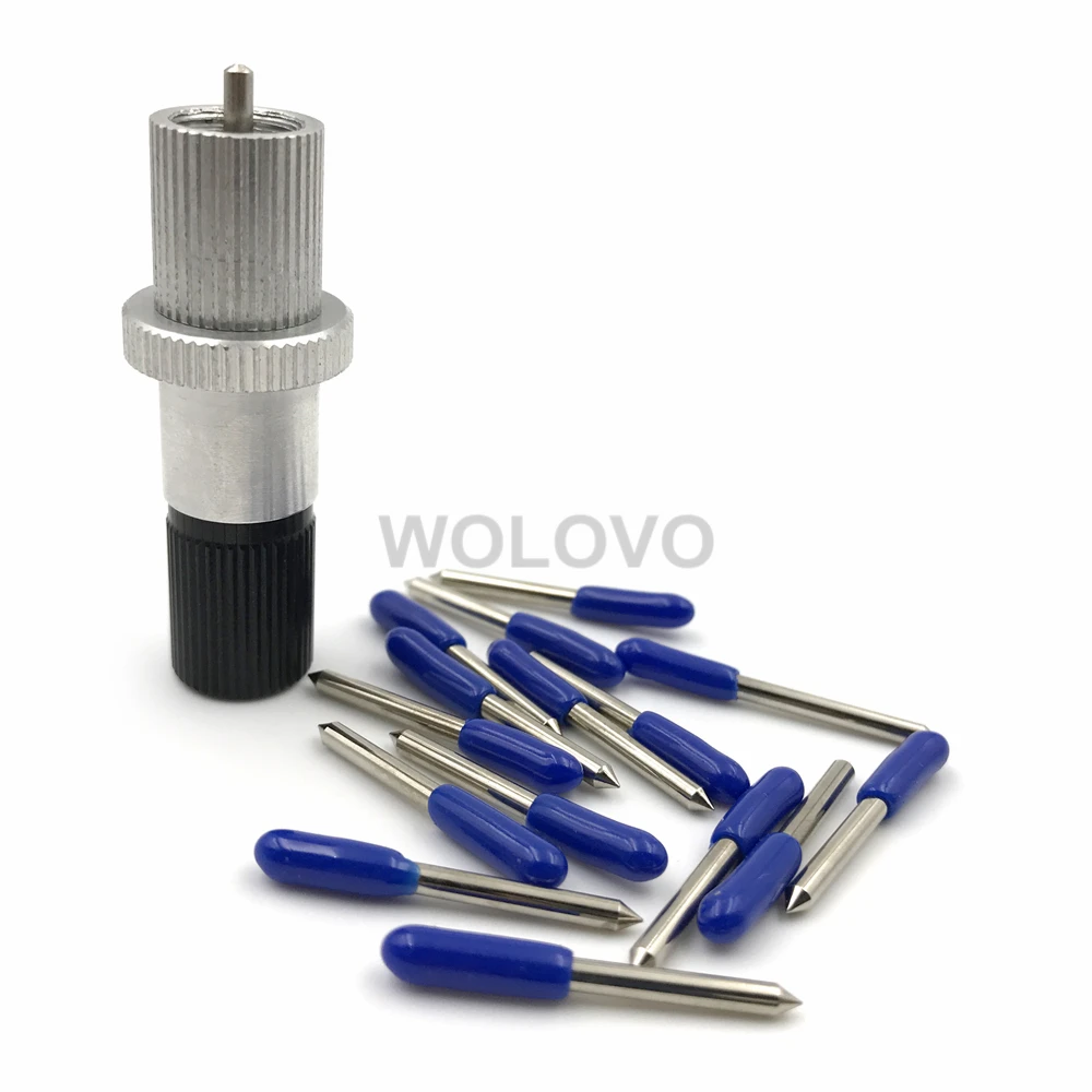 15 Pz 60 Gradi Vinile Cutter Plotter Roland Lame + Roland Blade Holder