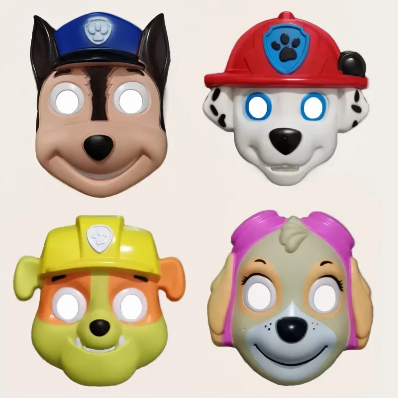 Paw Patrol Anime Periferiche Dress Up Chase Marshall Skye Macerie Cosplay Cartoon Mask Bambini Halloween Party Supplies Regali