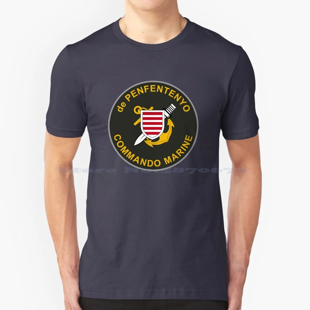 French Seals Commando De Penfentenyo T Shirt 100% Cotone Tee Commando Marine Penfentenyo Temperatura Francia Cos Opex