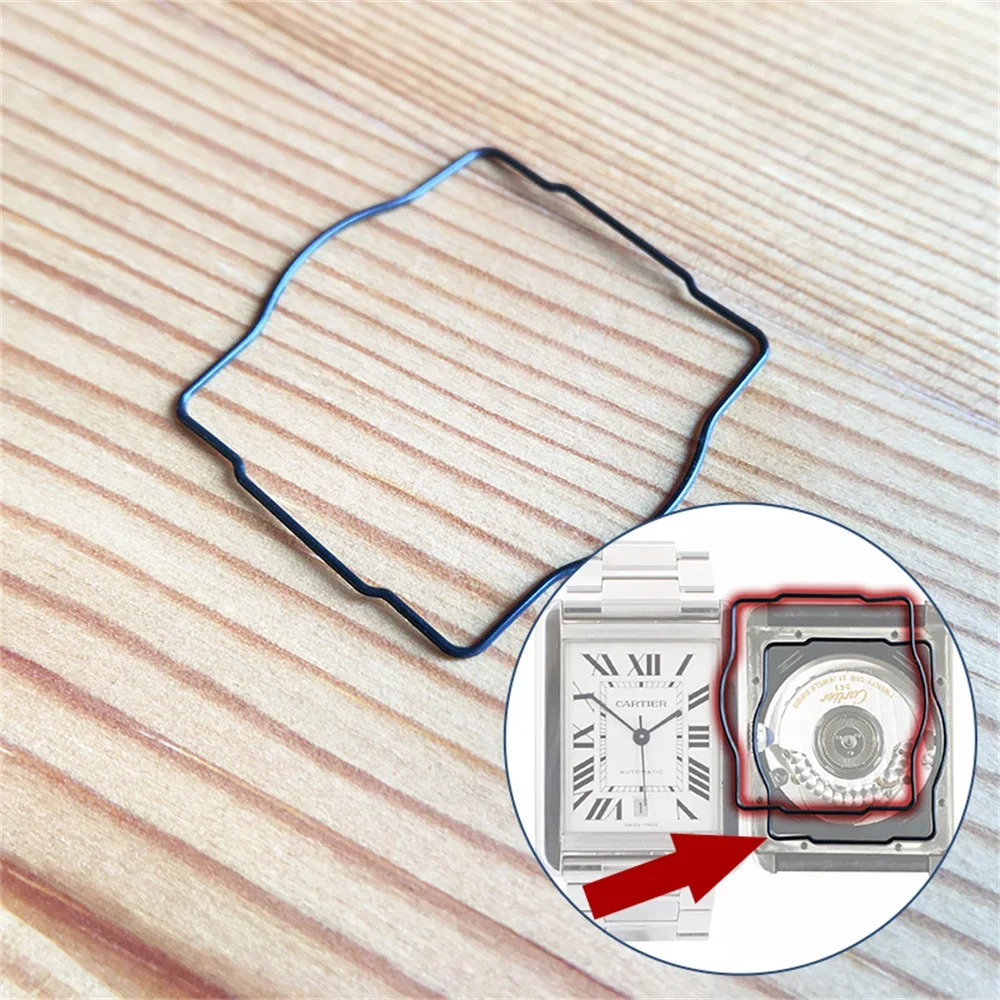 Anello Di Guarnizione Dell'Anello Impermeabile Dell'Orologio In Gomma Per Cartier Tank Solo Xl 3515 Wacth Case Back